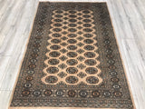 Pakistan Bokhara Hand Knotted Wool 4x6