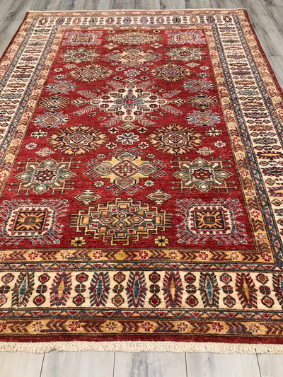 Pakistan Kazak Shirwan Hand Knotted Wool 6x8