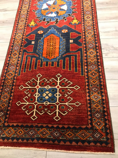 Pakistan Arena Kazak Hand Knotted Wool 3x14