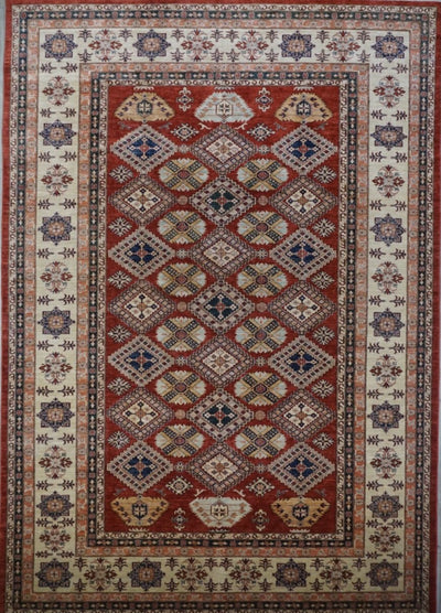 Pakistan Kazak Shirwan Hand Knotted Wool 10x14