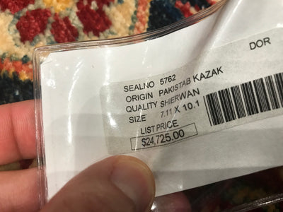 Pakistan Shirwan Kazak Hand Knotted Wool 8x10