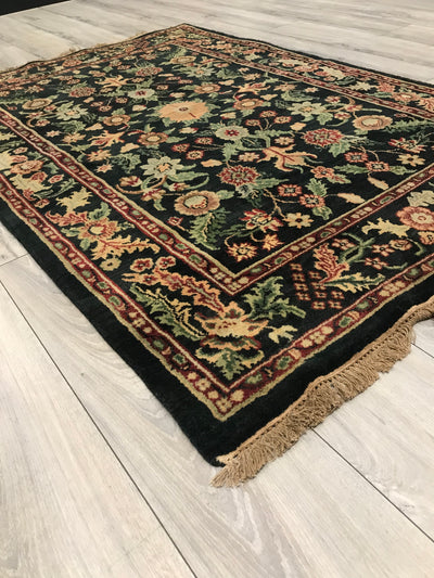 India Kashan Hand Knotted Wool 4x6