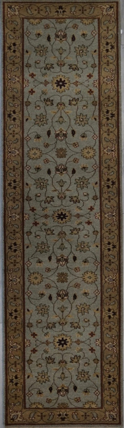 India Agra Hand Knotted Wool 3X10