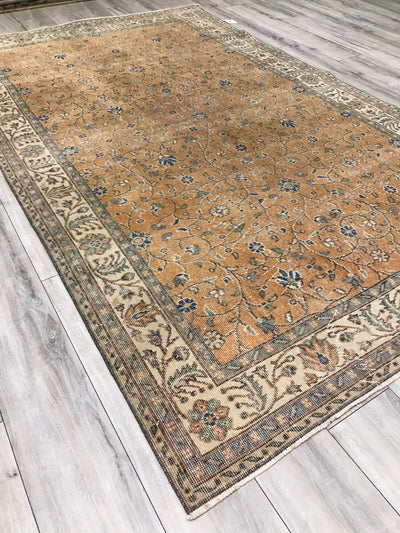 Turkish Sparta Semi Antique Hand Knotted Wool 6x9
