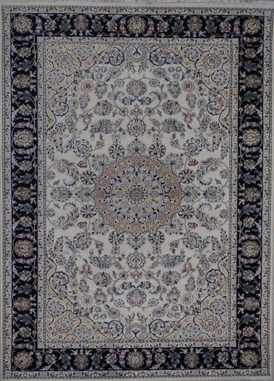 India Nain Hand Knotted Wool & Silk 6x9