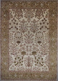 India Tabriz Hand Knotted Wool 9x12