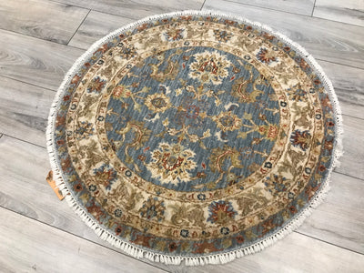 India Ziegler Hand Knotted Wool 3x3