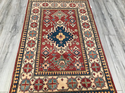 Pakistan Kazak Hand Knotted Wool 4x6