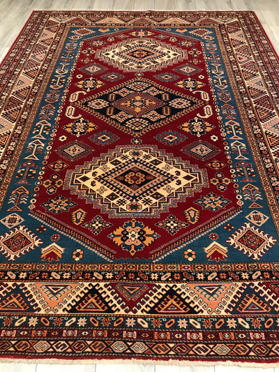 Pakistan Kazak Shirwan Hand Knotted Wool  7x10