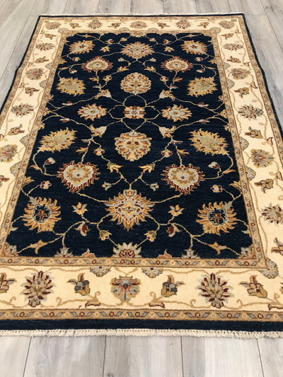 India Ziegler Hand Knotted Wool 4x6