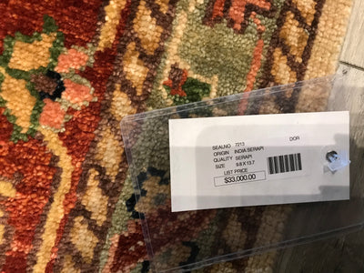 India Heriz Hand Knotted Wool 10x14