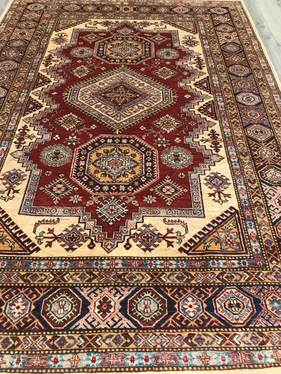 Pakistan Kazak Shirwan Hand Knotted Wool 5x8