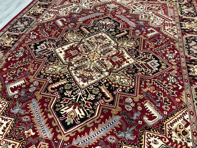 Pakistan Heriz Hand Knotted Wool 10x14