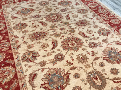 Pakistan Ziegler Hand Knotted Wool 9x11