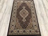 India Tabriz Mahi Hand Knotted Wool& silk 3x5