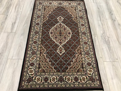 India Tabriz Mahi Hand Knotted Wool & Silk 3x5