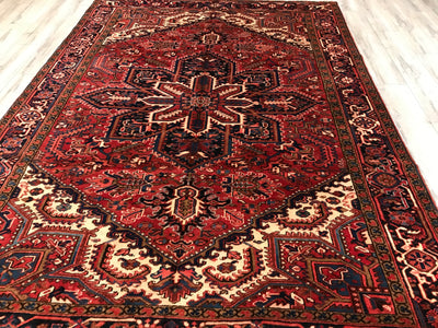 Persian Heriz Hand Knotted Wool 8x10