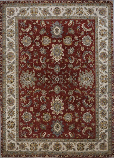 India Ziegler Hand Knotted Wool 9x12