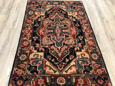 China Heriz Hand Knotted Wool 4x6