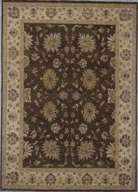 India Ziegler Hand Knotted Wool 8x10