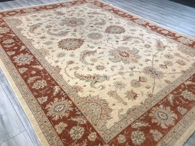 Pakistan Ziegler Hand Knotted Wool 10x13