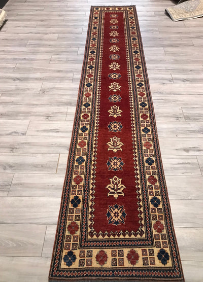 Pakistan Kazak Hand Knotted Wool 3x14