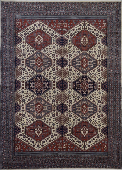 Pakistan old Rug Tafresh Hand Knotted Wool  8X11