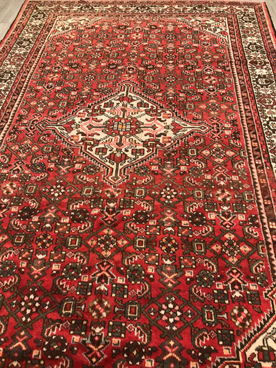 Persian Old Mashhad Hand Knotted Wool 7x10