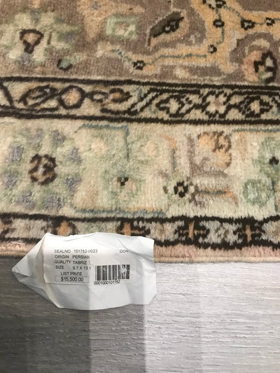 Persian Old Tabriz Hand Knotted Wool 10x13