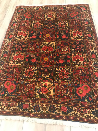 Persian Baktiari Hand Knotted Wool 4x6