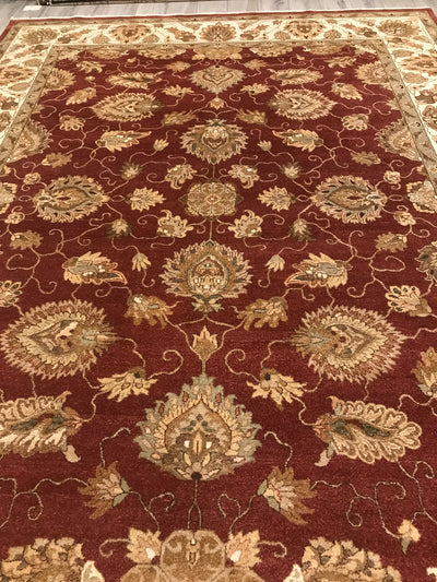 India Chobi Hand Knotted Wool 9x12