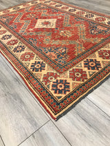 Pakistan Kazak Hand Knotted Wool 4x6