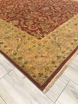 India Agra Hand Knotted Wool 8x10