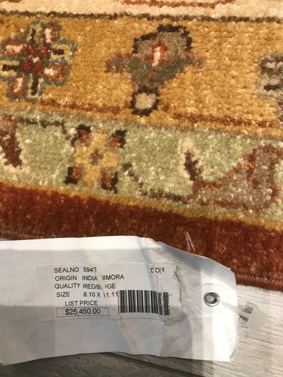 India Dimora Hand Knotted Wool 9x12