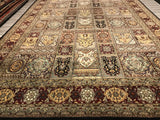 India Qum Hand Knotted wool 12x18