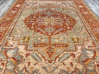 Pakistan Serapi Hand Knotted Wool 10x14