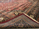 India Yazd Hand Knotted Wool 12x18