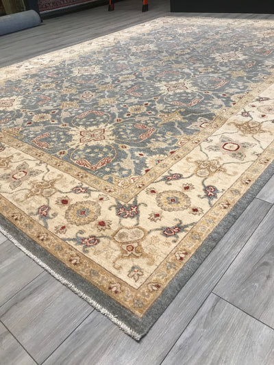 Pakistan Ziegler Hand Knotted Wool 9x12