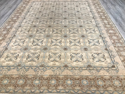 Pakistan Ziegler Kotan Hand Knotted Wool 9x12