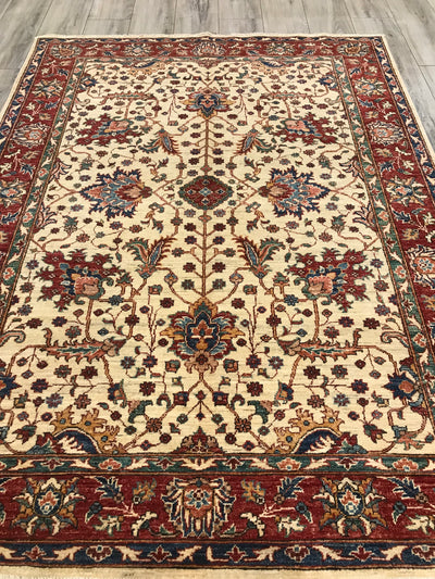 Pakistan Chobi Chobrang Hand Knotted Wool 5x7