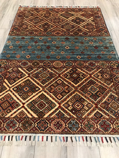 Pakistan Kazak Korjeen Hand Knotted Wool 4x6