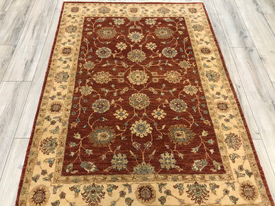 India Ziegler Hand Knotted Wool 4x6