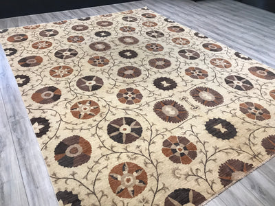 Pakistan Tibet Hand Knotted Wool 9x12