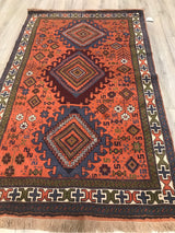 Persian Old Gochan Hand Knotted Wool 4x7