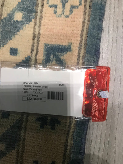 Pakistan Ziegler Hand Knotted Wool 8x10