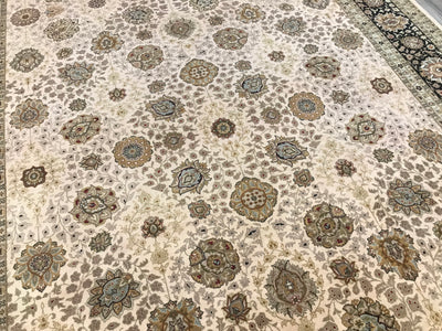 Pakistan Tabriz Hand Knotted Wool 9x12