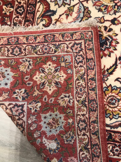 Persian Old Isfahan Hand Knotted Wool 5x8