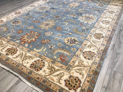 India Ziegler Hand Knotted Wool 10x14