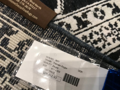 Pakistan Ziegler Hand Knotted Wool 9x12