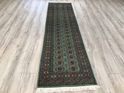 Pakistan Bokhara Hand Knotted Wool 3X10